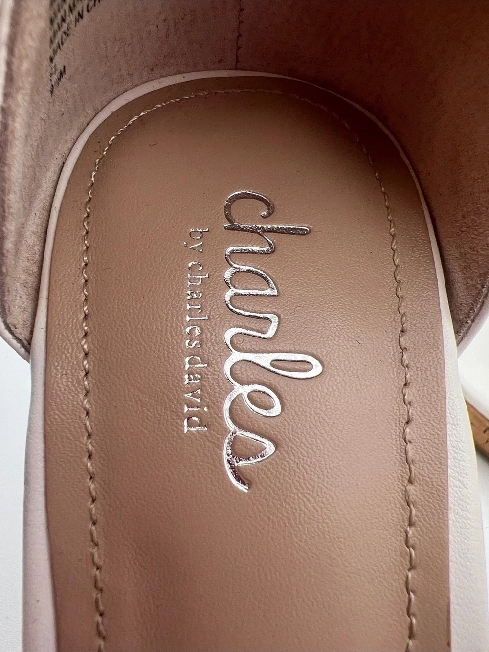 Charles by Charles David White Cork Wedge Sandals Women’s 9.5 M Ankle Strap